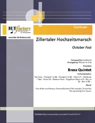 Zillertaler Hochzeitsmarsch - October Fest - Brass Quintet - Eb P.O.D cover Thumbnail